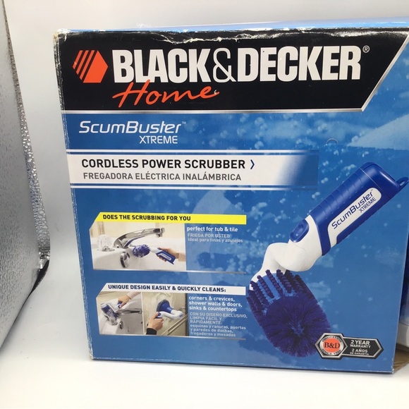 Black & Decker Home Scum buster Xtreme Cordless Power Scrubber S700E  NEW - Picture 2 of 10